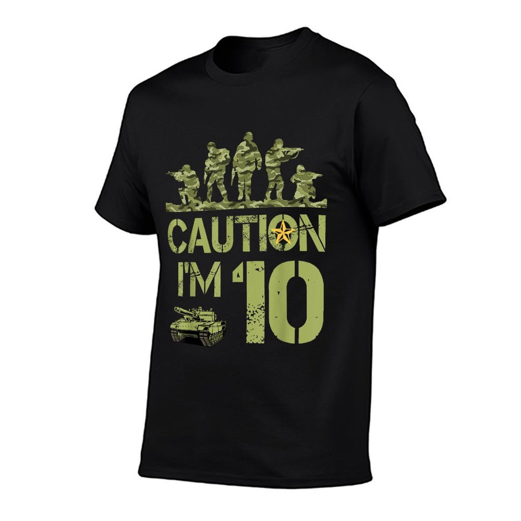 10th Birthday Military I'm 10 Year Old Soldier Camo Birthday  Versatile T-Shirt