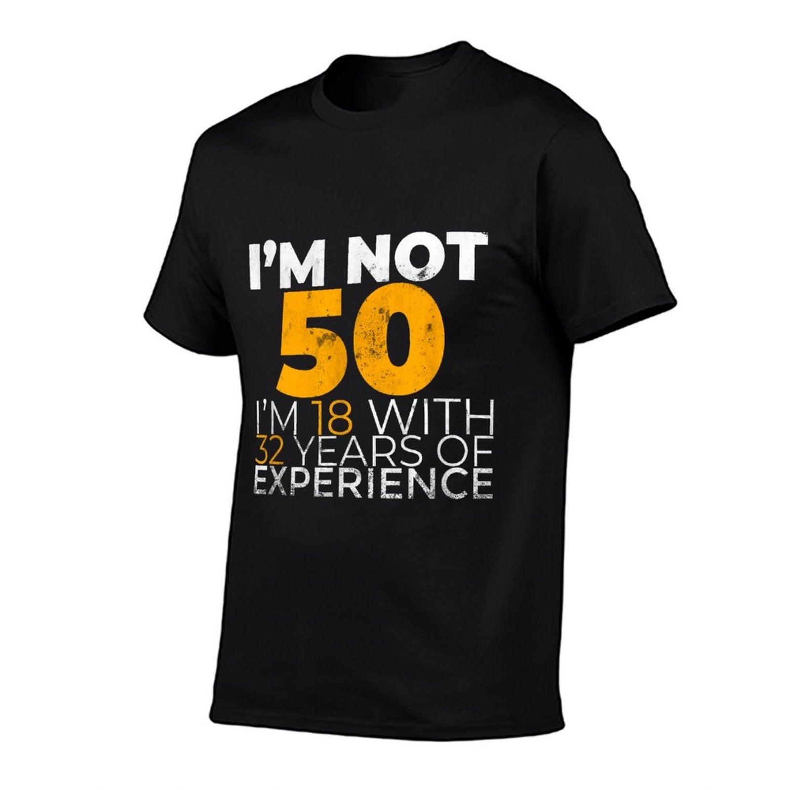 50th Birthday Gift Funny Man Woman 50 Years Party  Polyester Blend T-Shirt