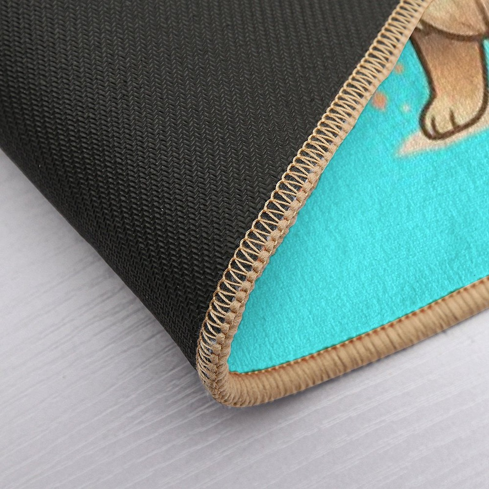 Kawaii Baby Wolf – Chibi Mascot  Easy Maintenance Bath Mat