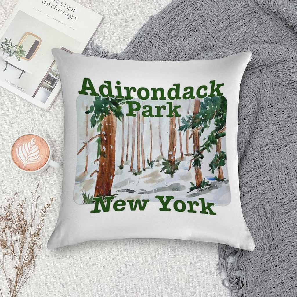 Adirondack Park, New York Soft Gift Ready Throw Pillow