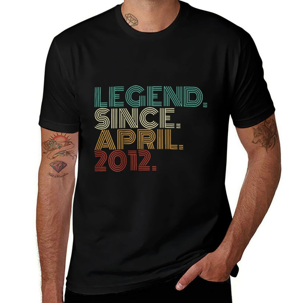 13 Years Old Legend Since April 2012 13th Birthday Comfortable T-Shirt
