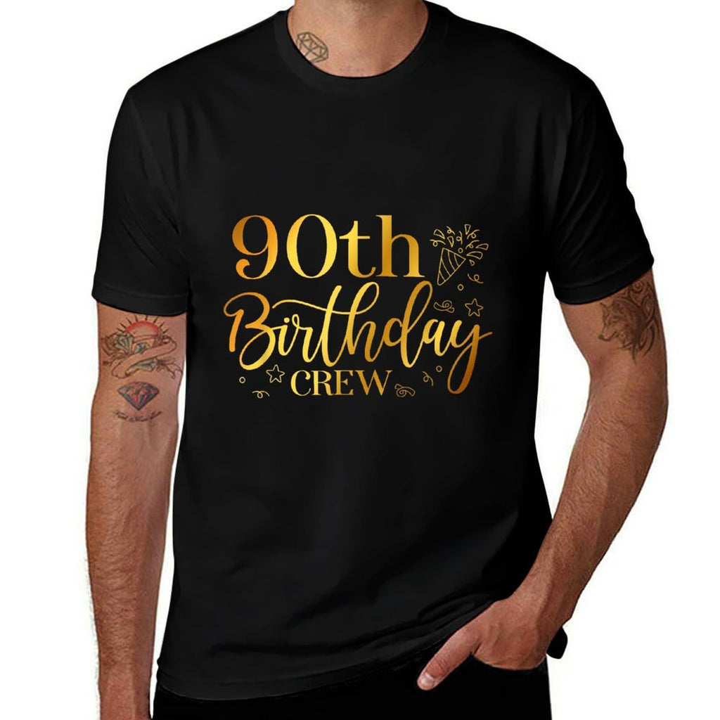 90th Birthday Crew 90 Years Old Bday Matching Group Party  Graphic-printed T-Shirt