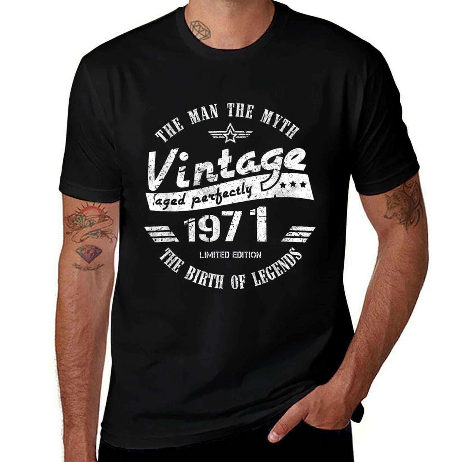 1971 Vintage Classic 50th Birthday Gift  Slim-fit Cut T-Shirt