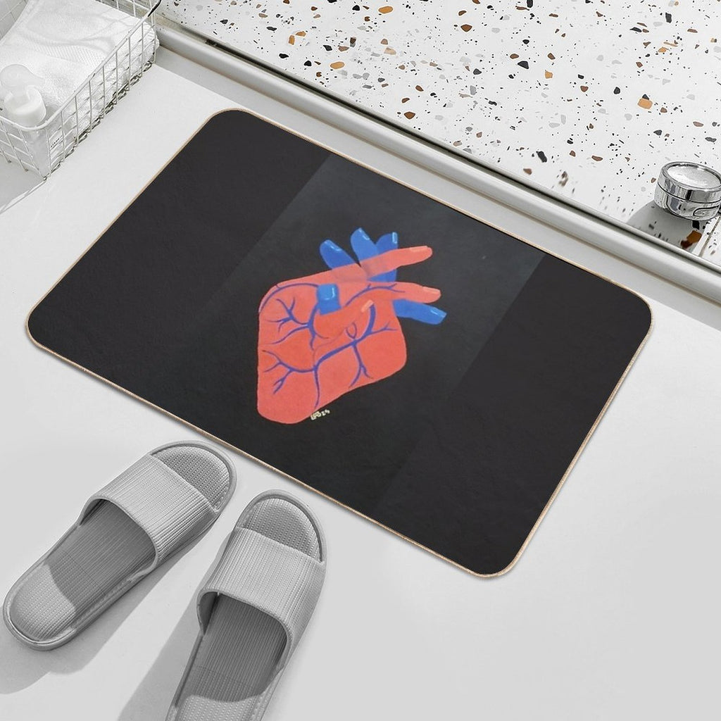 Holding My Heart  Versatile Bath Mat