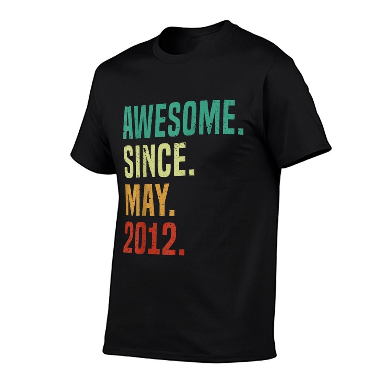 13 Years Old Awesome Since May 2012 13th Birthday  Heathered Texture T-Shirt