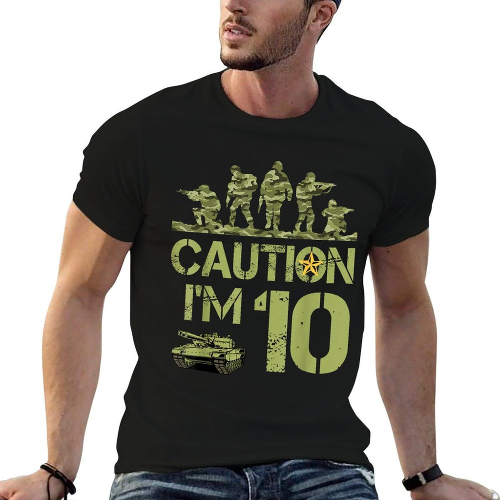 10th Birthday Military I'm 10 Year Old Soldier Camo Birthday  Versatile T-Shirt