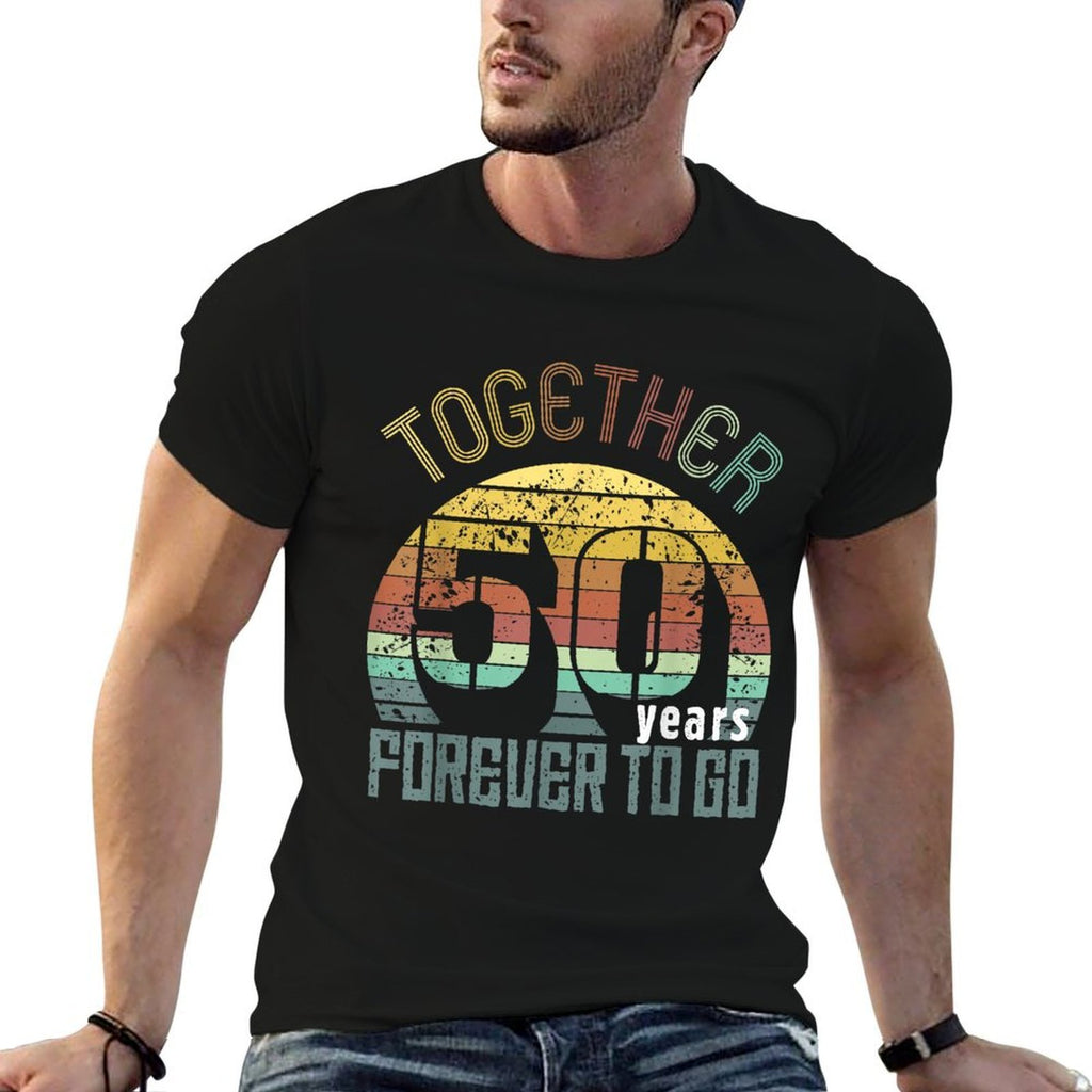 50th Years Wedding Anniversary Gifts For Couples Cool Fifty  Durable T-Shirt
