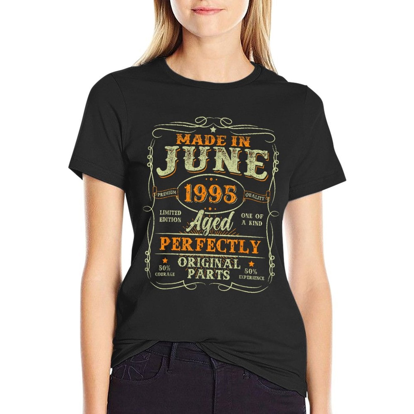 30 Years Old Made In June 1995 Vintage 30th Birthday Men Boy  Vintage-inspired T-Shirt