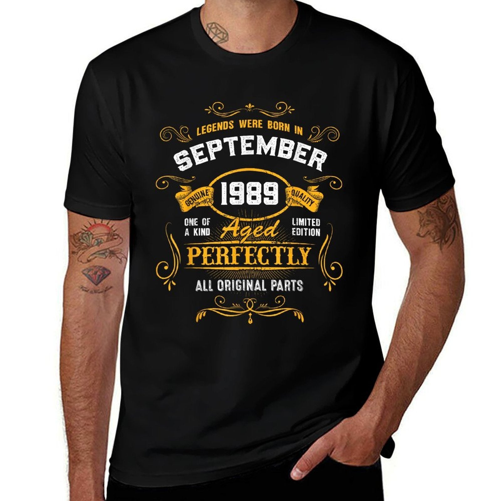 35 Years Old Awesome Since September 1989 35th Birthday  Easy-care T-Shirt