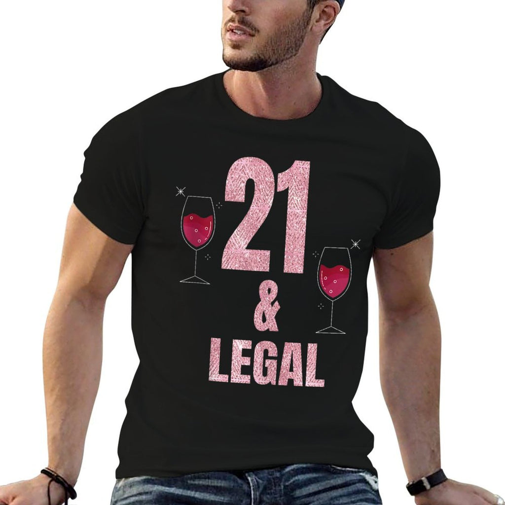 21st Birthday Gifts for Women Glam 21st Birthday T  Trendy Pattern T-Shirt