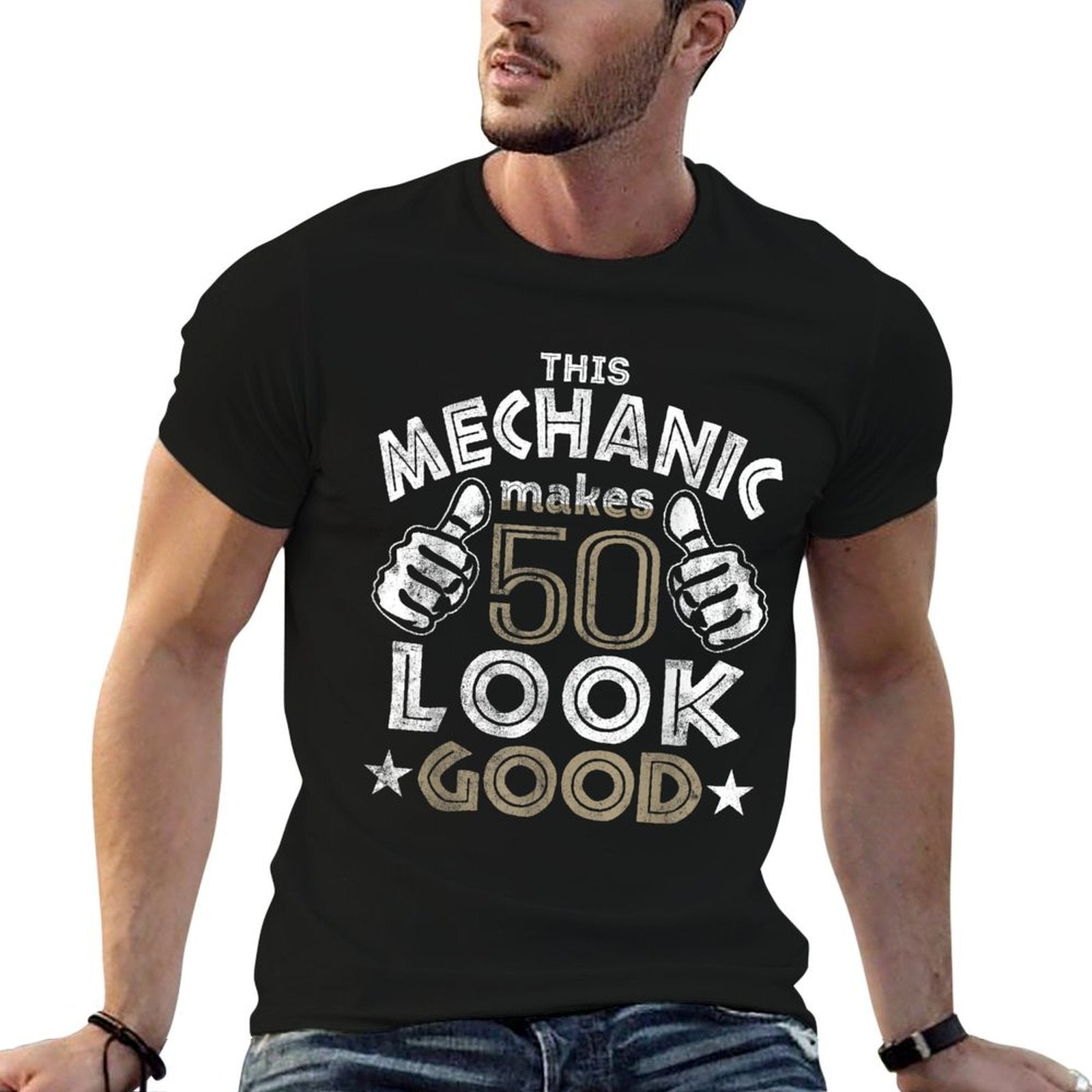 50th Birthday - Mechanic Gift Ideas  Durable T-Shirt
