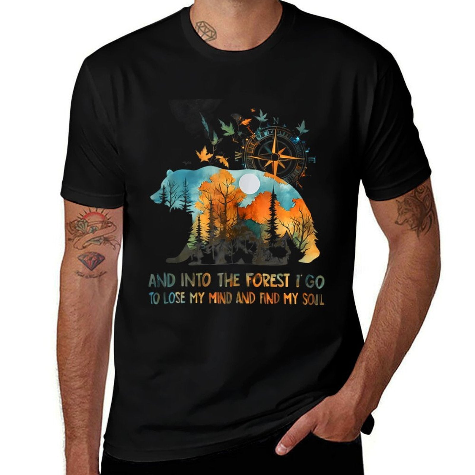 And Into The Forest I Go To Lose My Mind Camping  Lightweight T-Shirt