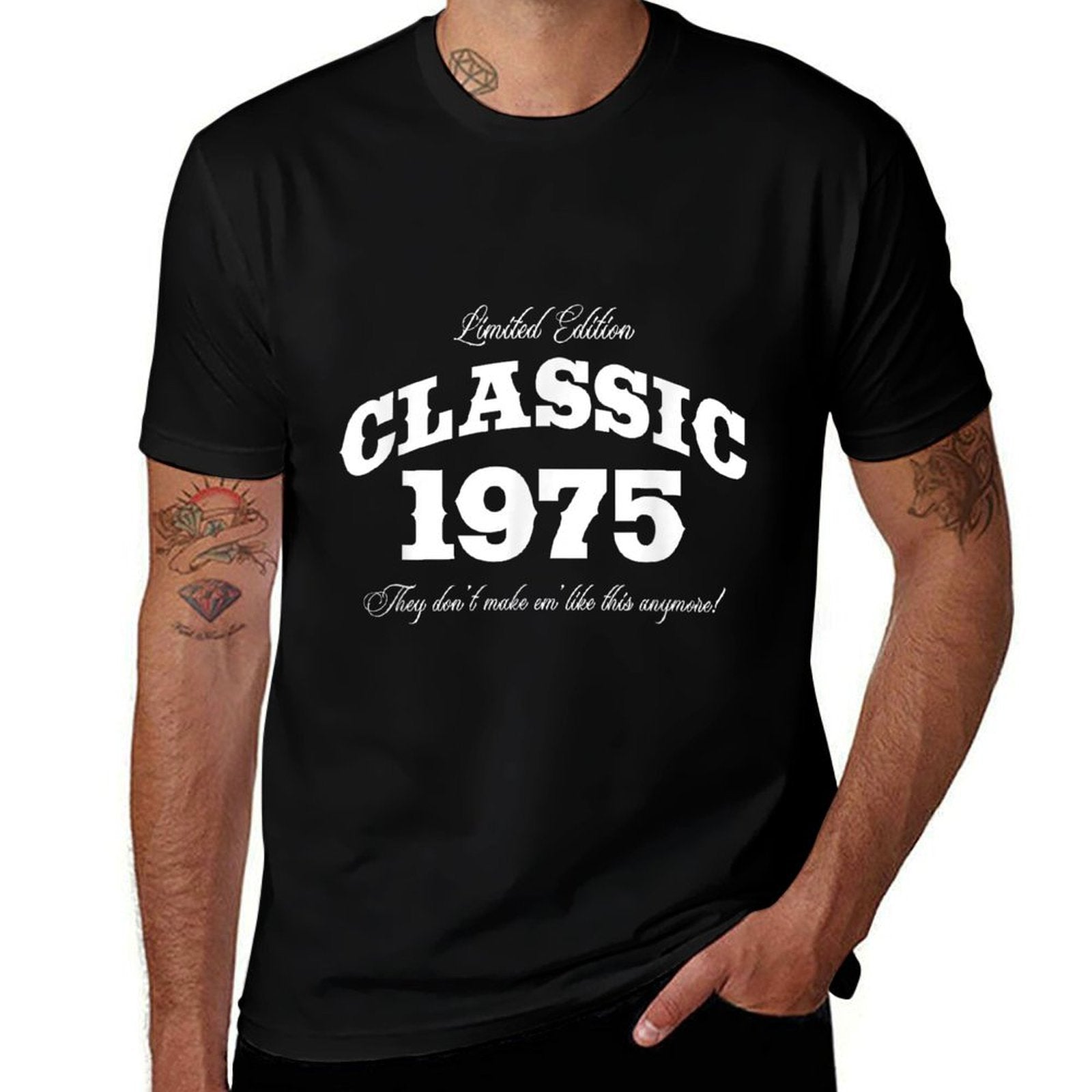 50 Year Old Vintage Classic Car 1975 50th Birthday  Easy-care T-Shirt