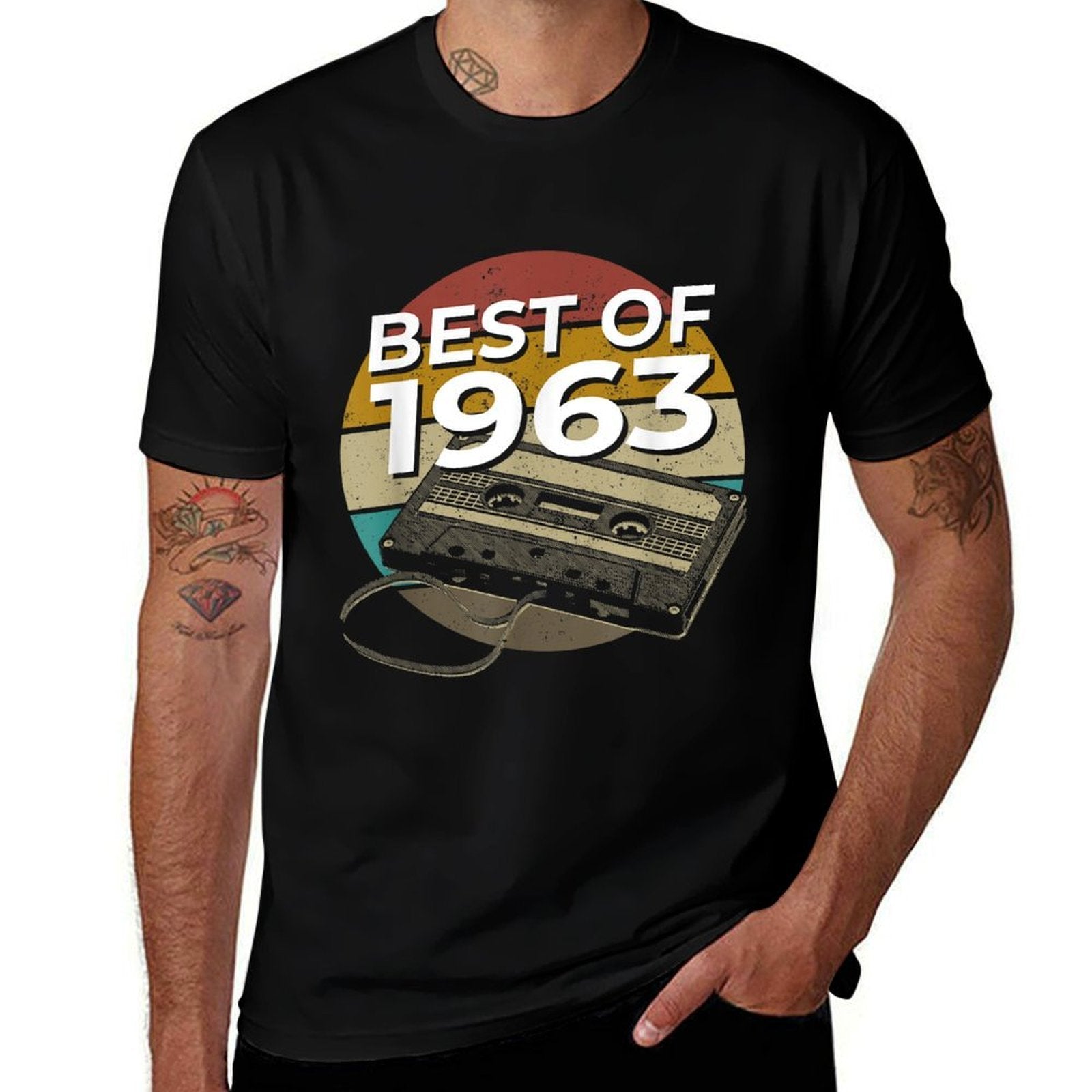 60 Years Old, Made In 1963, Vintage 60th Birthday  Tagless Design T-Shirt