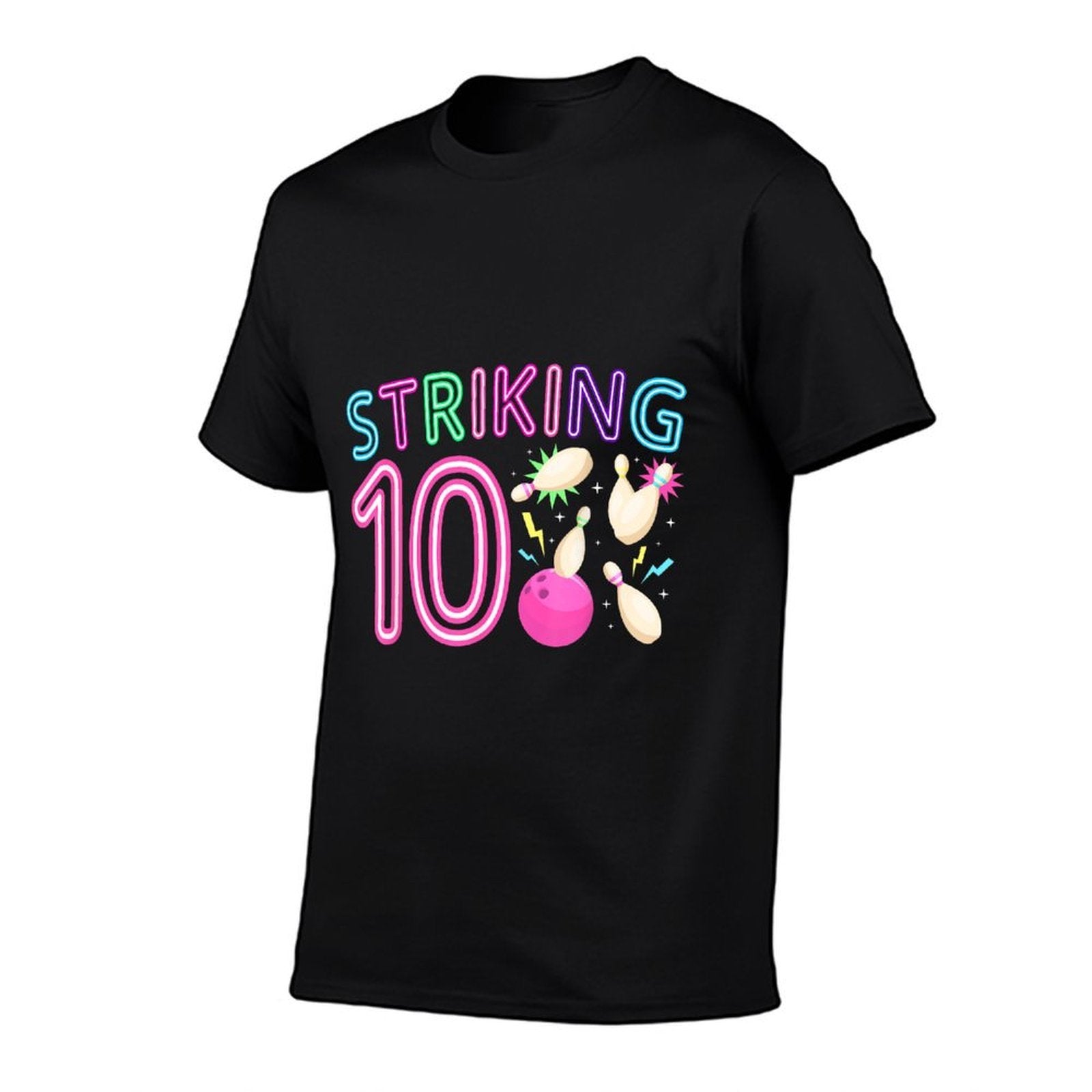 10th Birthday Party Bowling Girl 10 Year Old Bowling Player  Easy-care T-Shirt