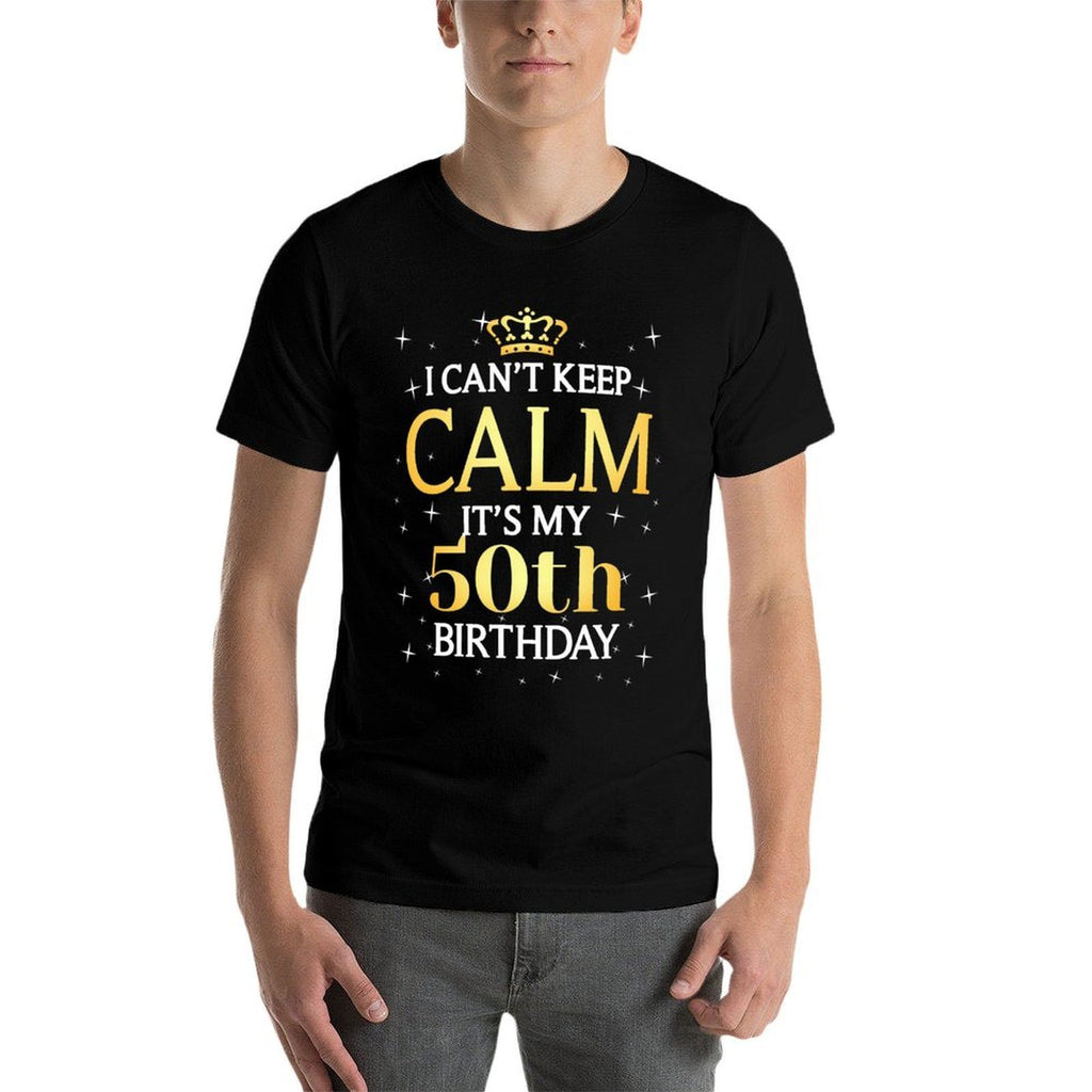50 Year Old Men Women Birthday Gift It's My 50th Birthday  Summer-ready Fabric T-Shirt