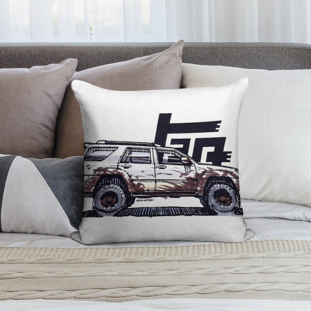 4th Gen 4Runner TRD - Ghost Soft Reinforced Edging Throw Pillow