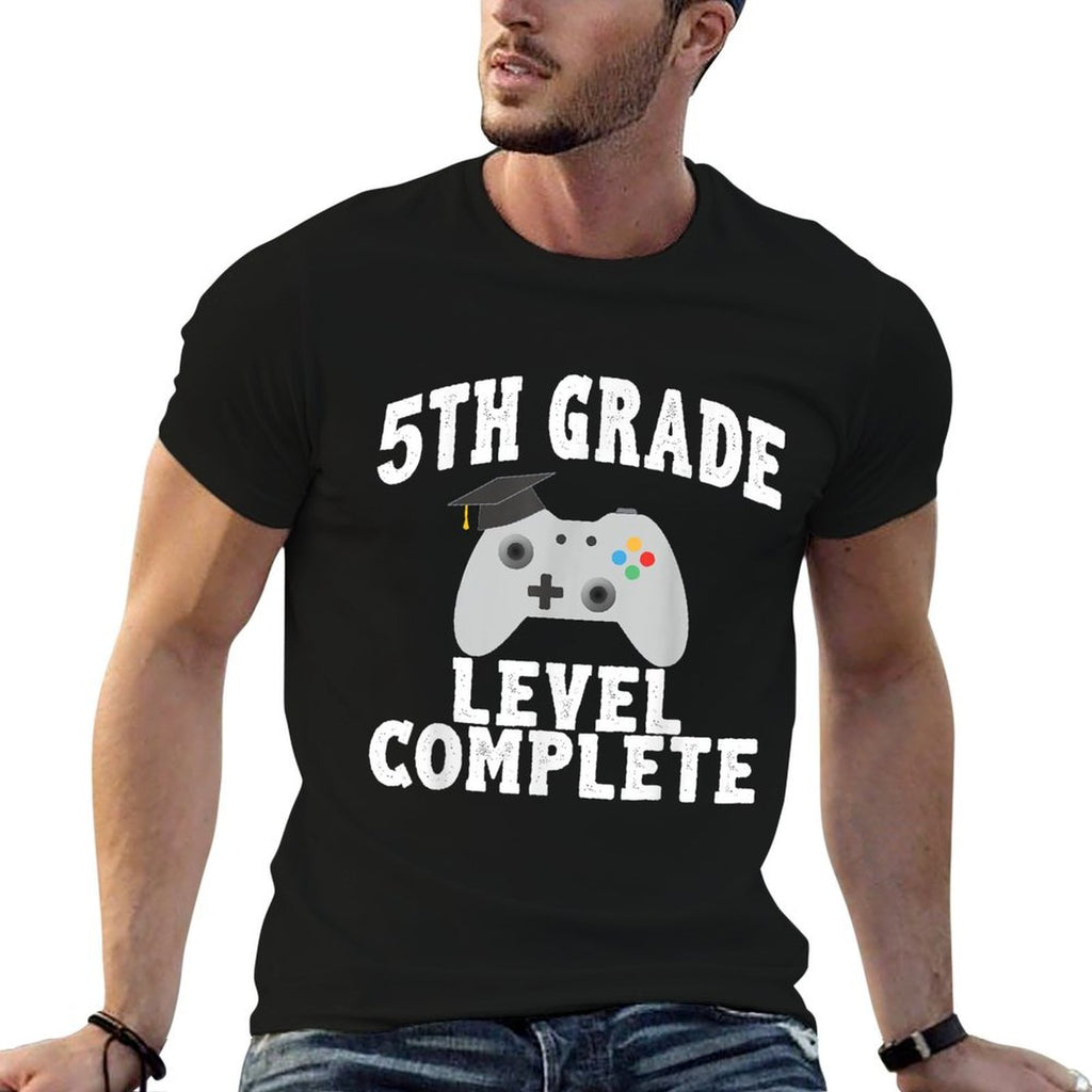 5th Grade Level Complete Gamer Class Of 2025 Graduation  Eco-friendly Material T-Shirt