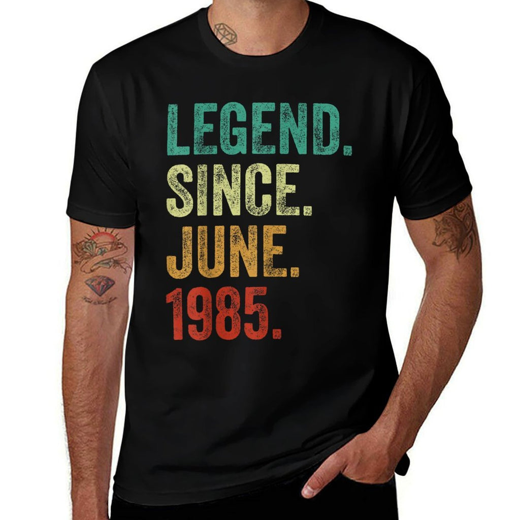 40 Years Old Legend Since June 1985 40th Birthday  Lightweight T-Shirt