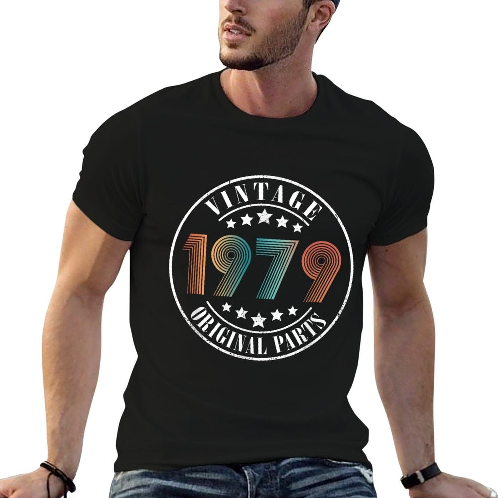 46 Years Old 46th Birthday Men Women Vintage 1979  Breathable T-Shirt
