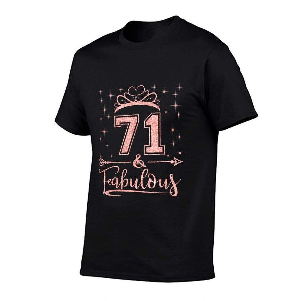 71 Fabulous 71 Years Old Happy 71st Birthday Girl Women  Stretchy T-Shirt