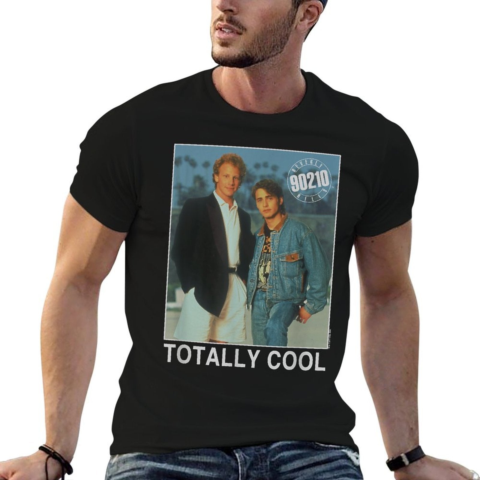 90210 Totally Cool  Oversized Silhouette T-Shirt