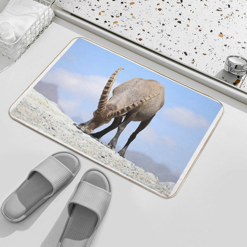 Alpine Ibex at Grand Méan  Anti-Trip Bath Mat