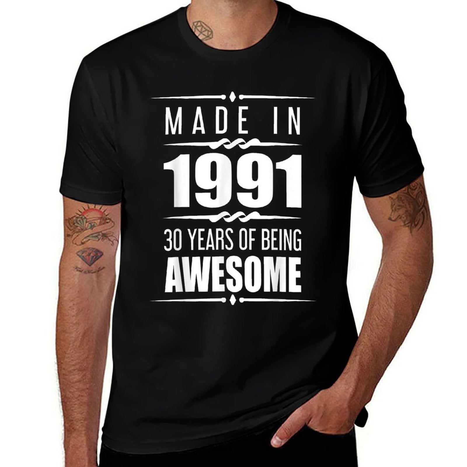 30th Birthday Gifts Men Women 30 Year Old 30th Birthday  Fade-proof Color T-Shirt