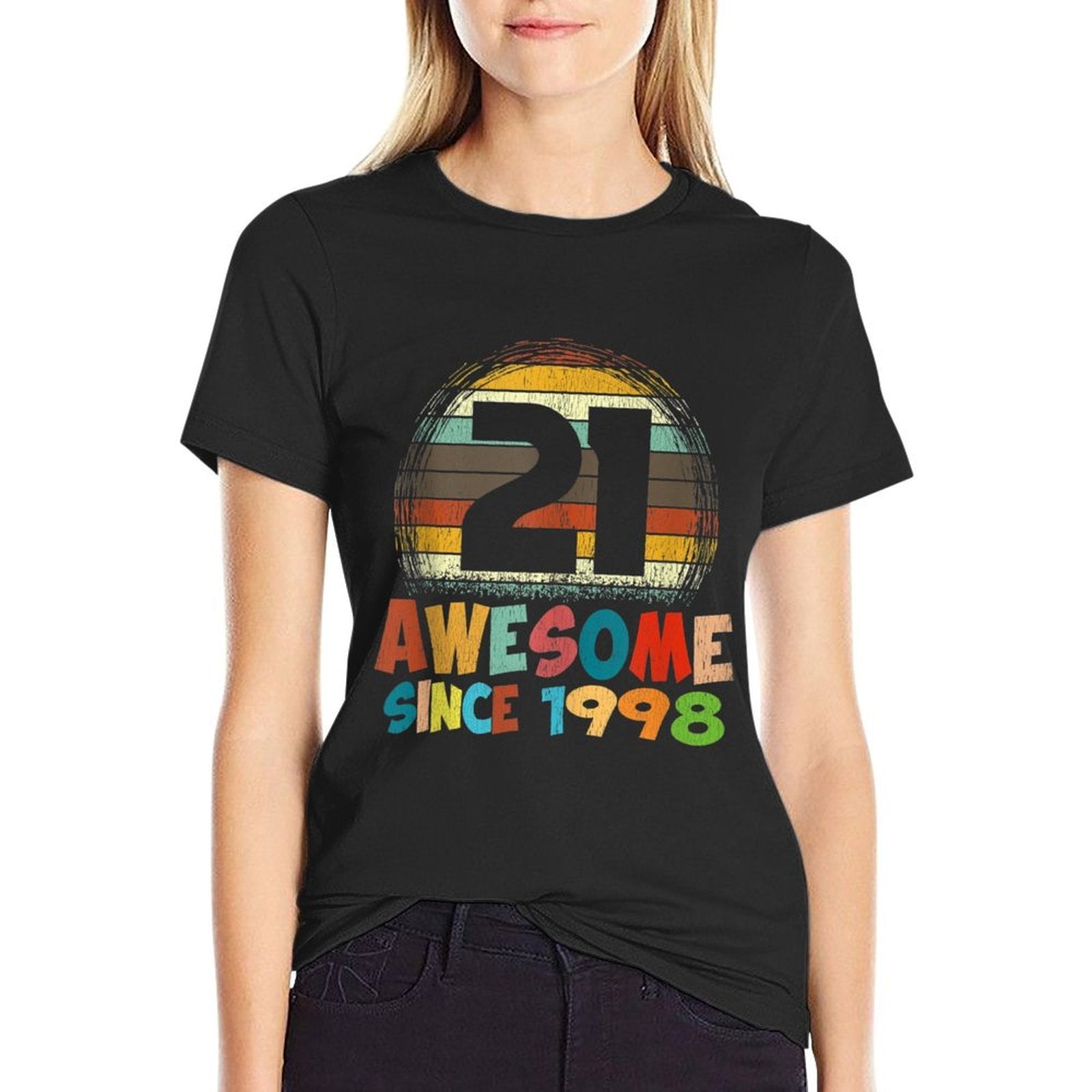 21st Birthday Retro Vintage 21st Birthday Gifts  Durable T-Shirt