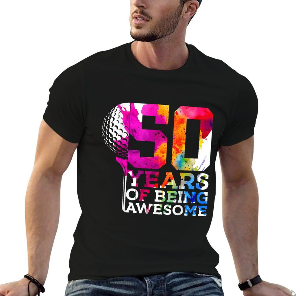 50 YEARS OF BEING AWESOME GOLF 50TH BIRTHDAY  Durable T-Shirt