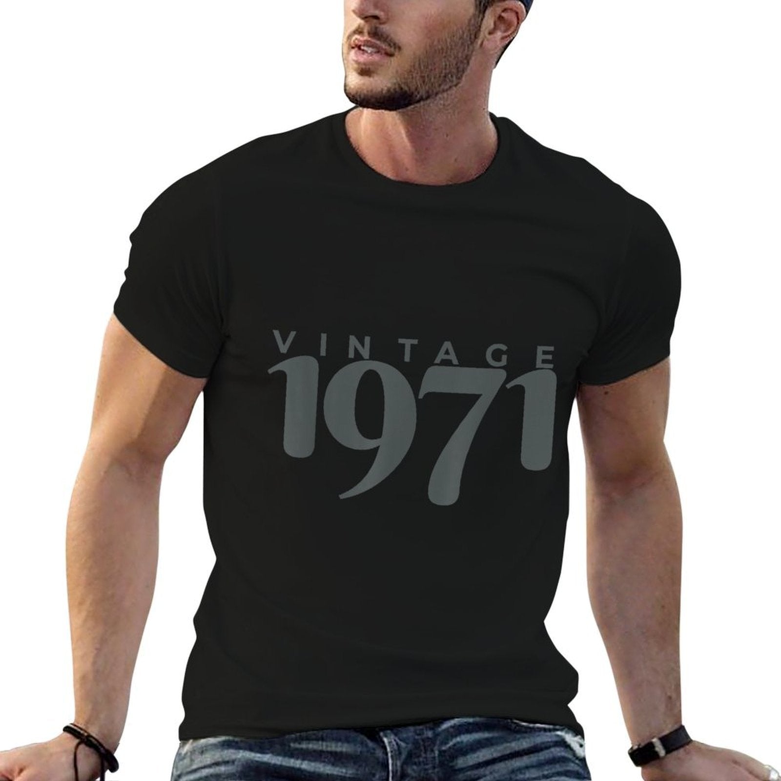 50th Birthday Decorations Shirt Gift Idea Vintage 1971  Soft T-Shirt