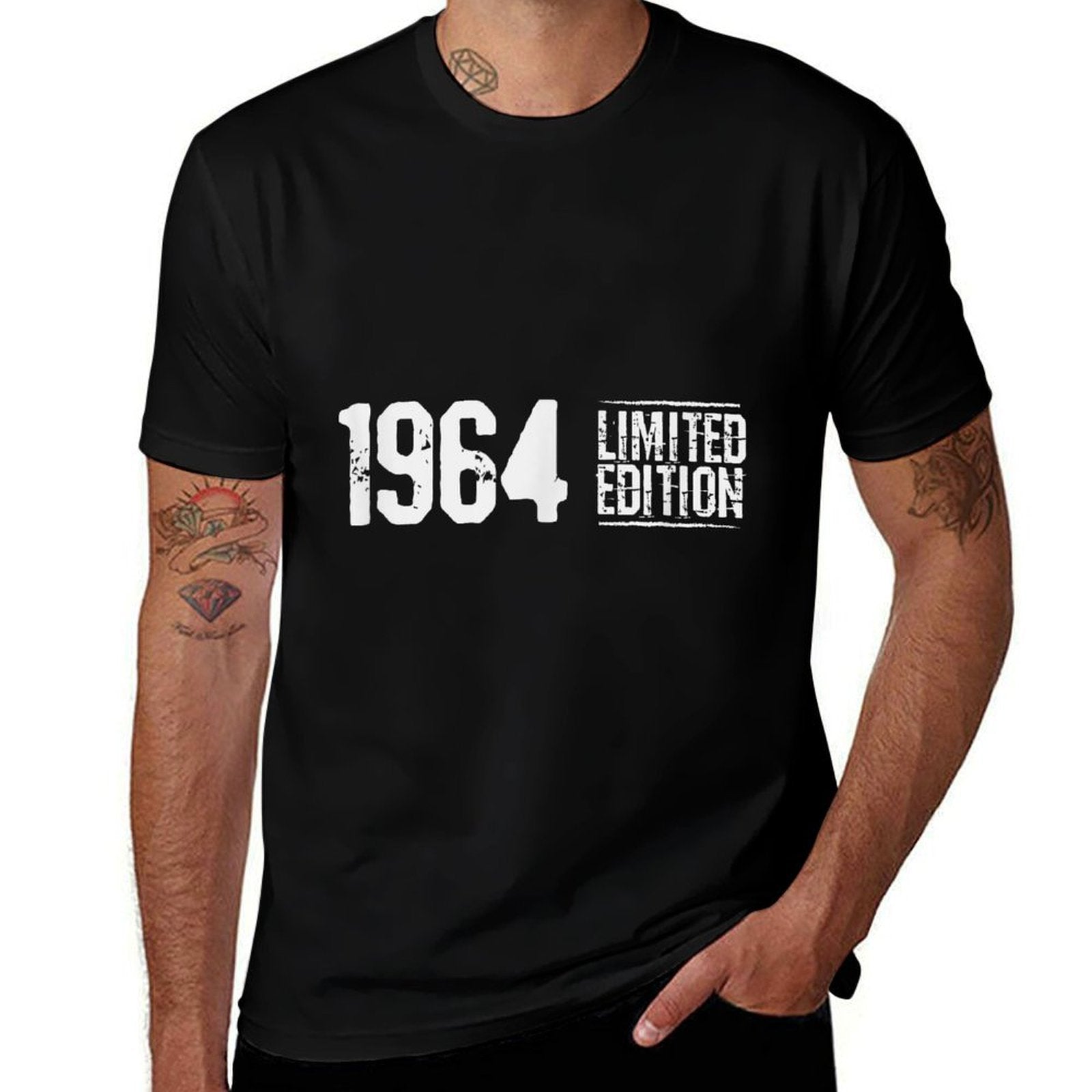 60th Birthday Vintage 1964 Limited Edition Men  Slim-fit Cut T-Shirt