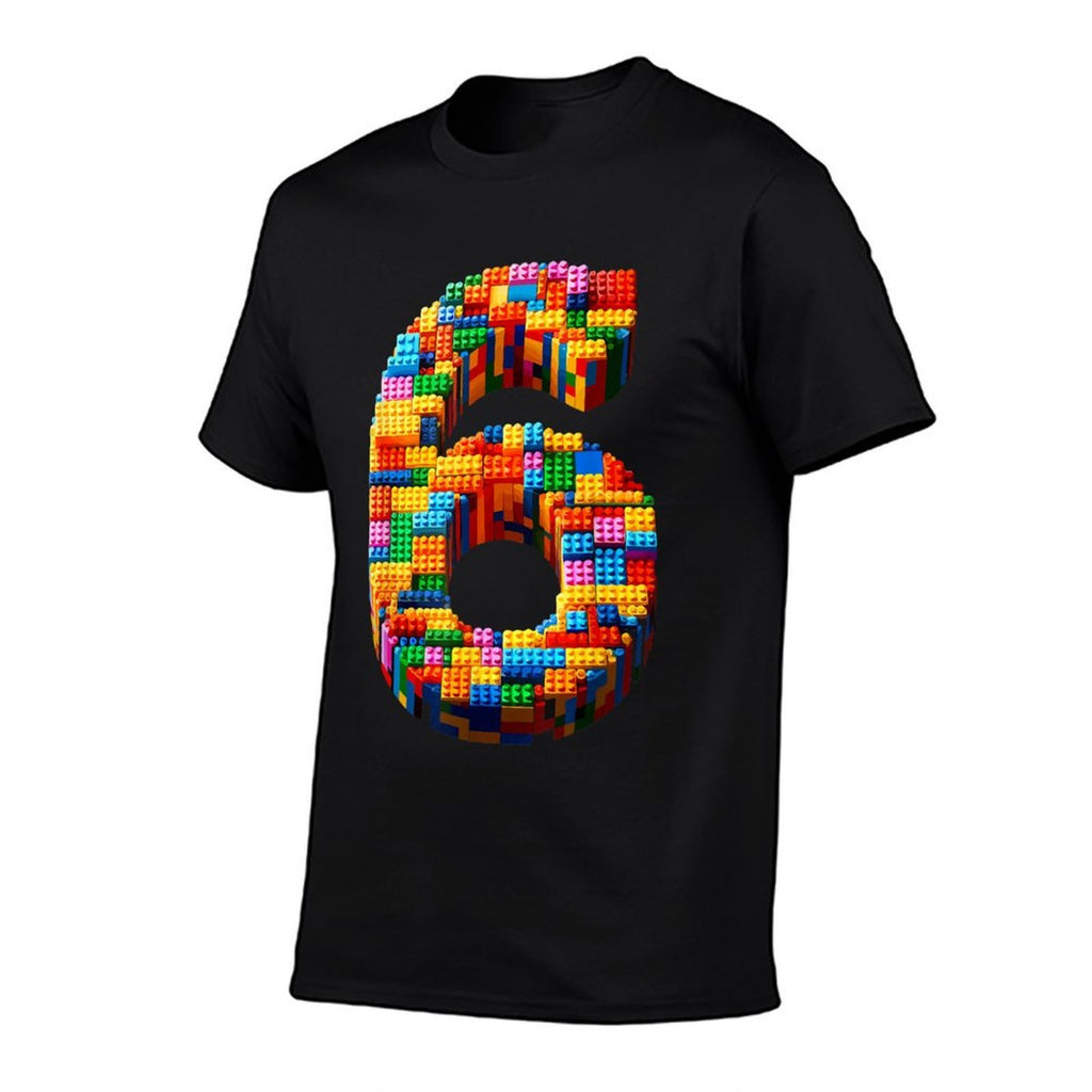 6 Year Old Blocks Building Master Builder 6th Birthday Boy  Odor-resistant T-Shirt