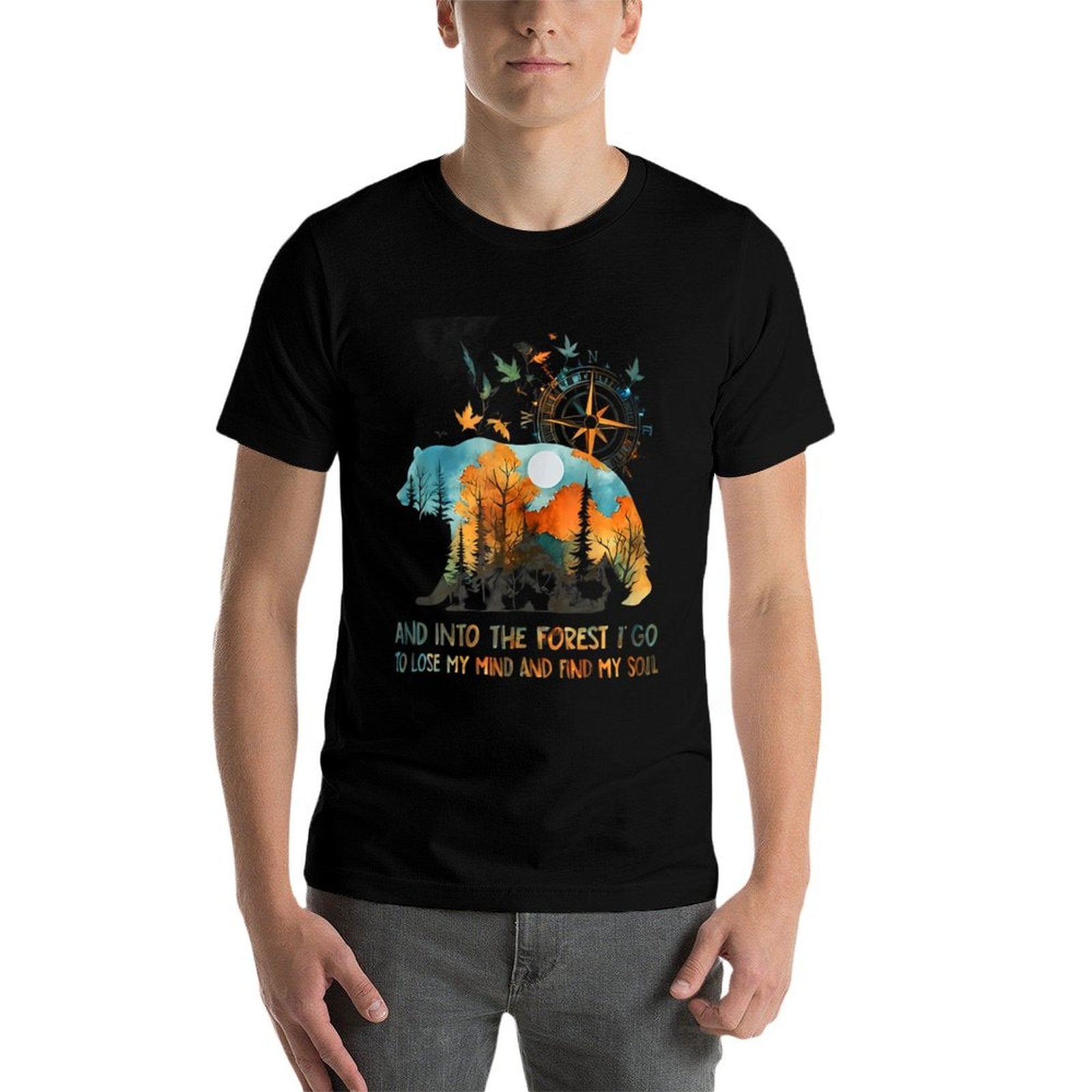 And Into The Forest I Go To Lose My Mind Camping  Lightweight T-Shirt