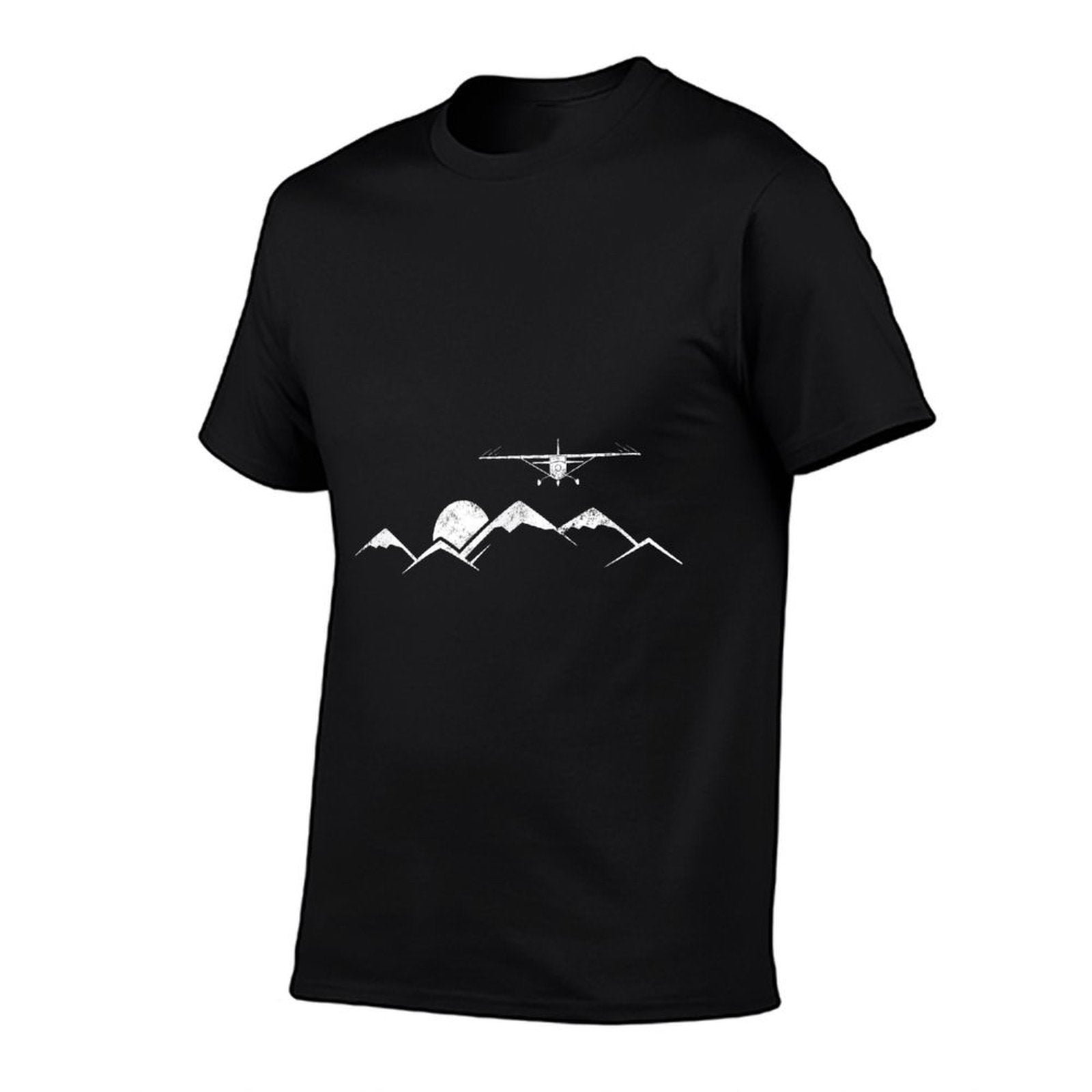 Airplane Over Mountains Gift for Pilots  Moisture-wicking T-Shirt