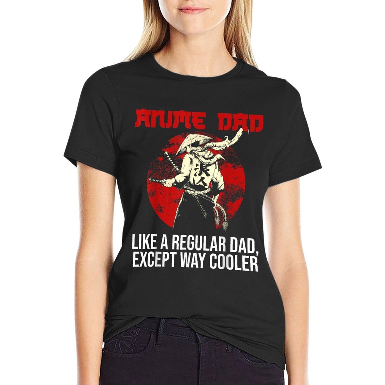 Anime DAd Like A Regular Dad Except Way Cooler Noodles Anime, Black, Small  High-quality Stitching T-Shirt