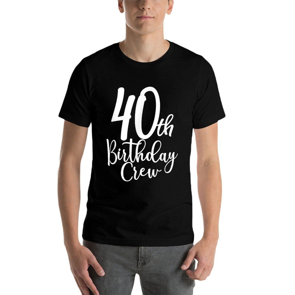 40th Birthday Crew 40 Years Old Matching Group Party  Breathable T-Shirt