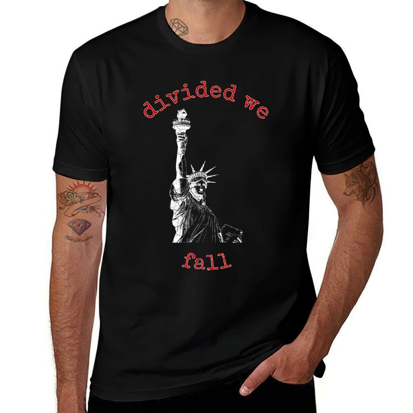 America - Divided We Fall  Wrinkle-resistant T-Shirt