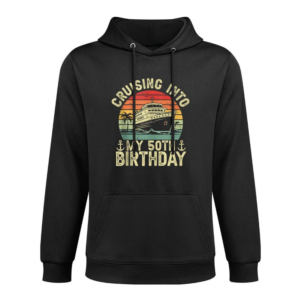 50 Years Old Birthday Cruising Into My 50th Birthday Cruise Versatile Streetwear Hoodie