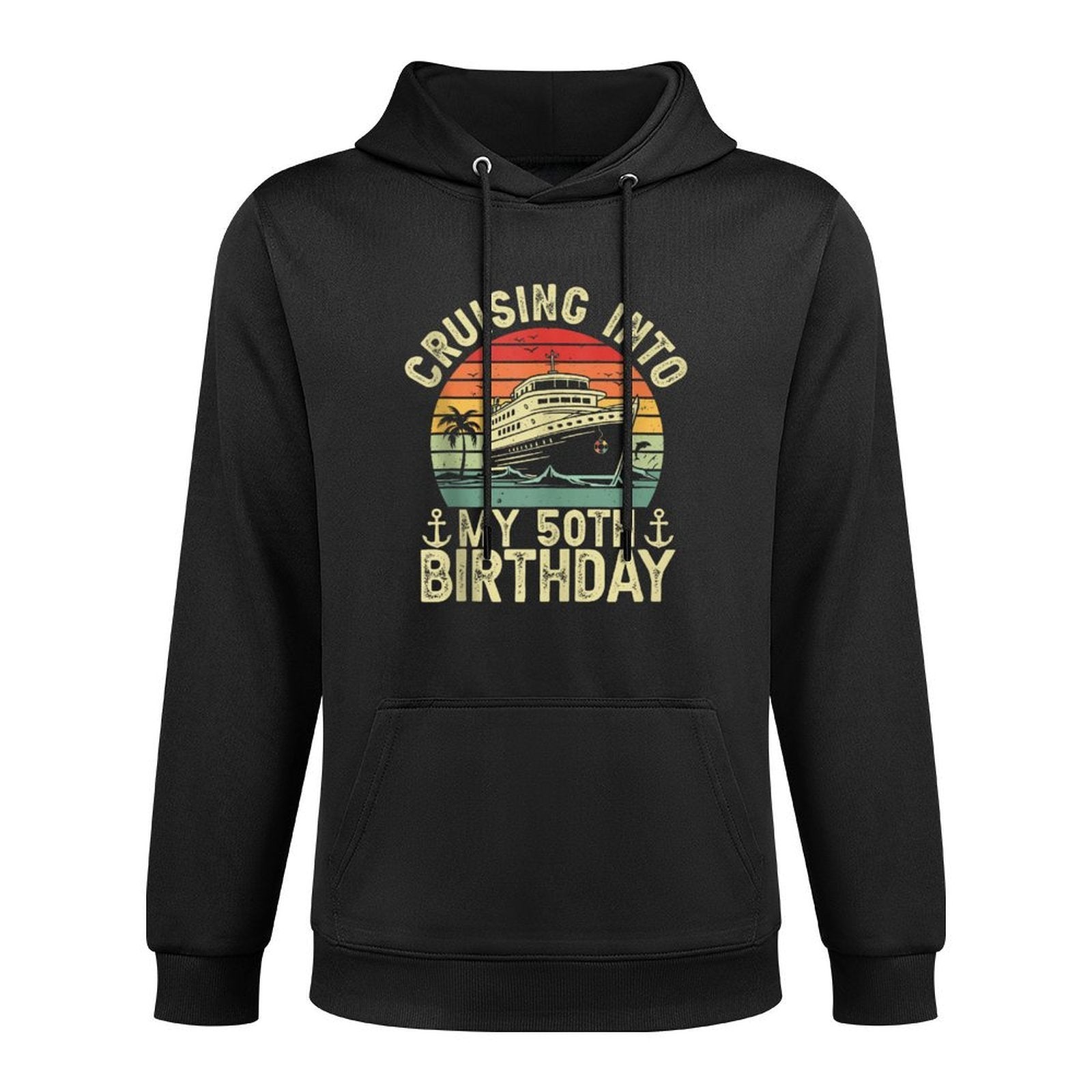 50 Years Old Birthday Cruising Into My 50th Birthday Cruise Versatile Streetwear Hoodie