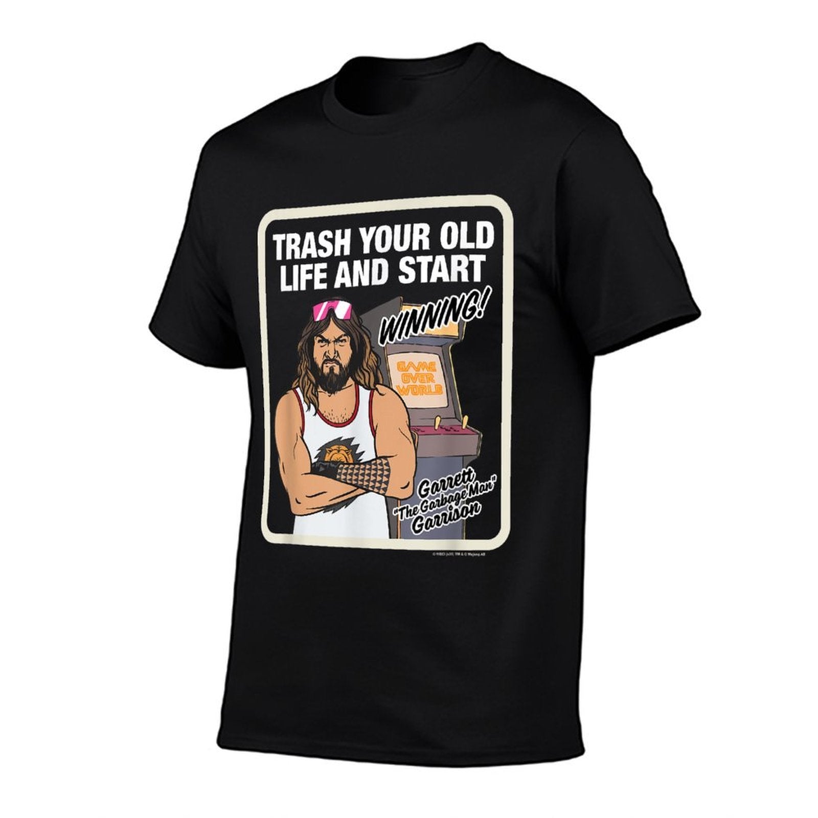 A Minecraft Movie Trash Your Old Life And Start Winning!  Oversized Silhouette T-Shirt