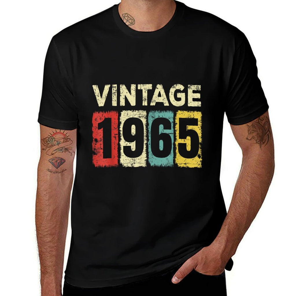 60 Year Old Birthday Vintage 1965 60th Birthday  Lightweight T-Shirt