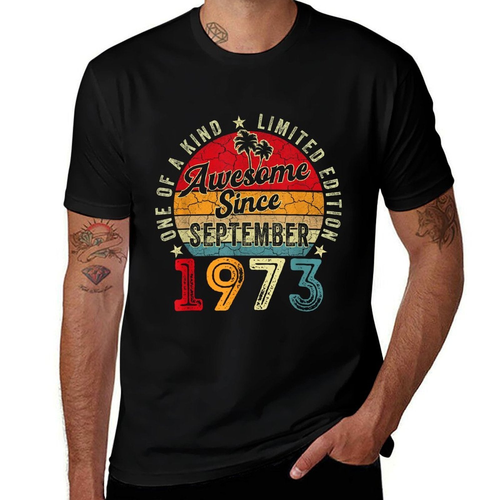 50 Years Old Vintage Born In September 1973 50th Birthday  Classic T-Shirt
