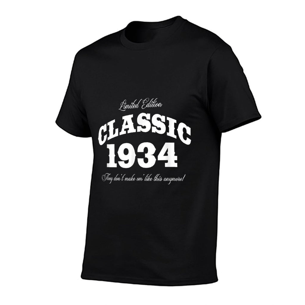 91 Year Old Vintage Classic Car 1934 91st Birthday  Summer-ready Fabric T-Shirt