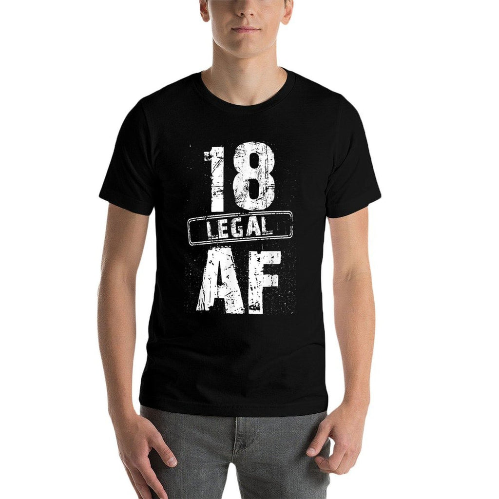 18 Years Old Birthday Party Cool 18 Legal AF Birthday Family  Classic T-Shirt