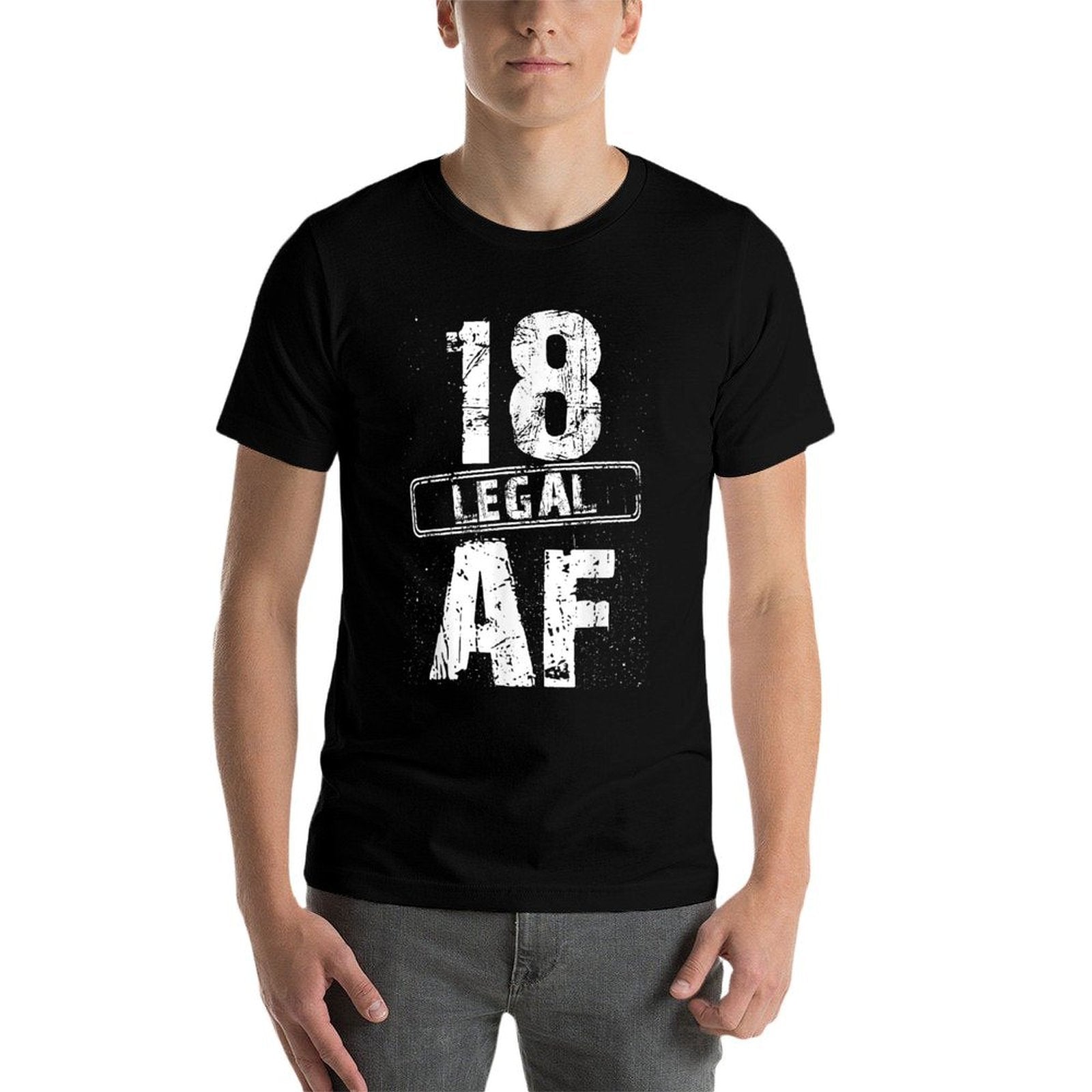 18 Years Old Birthday Party Cool 18 Legal AF Birthday Family  Classic T-Shirt