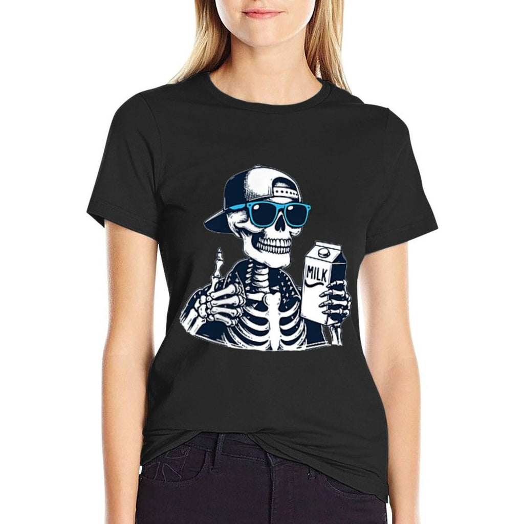 (2 Sides) Skeleton Just A Dad Who Always Came Back With The  Classic T-Shirt