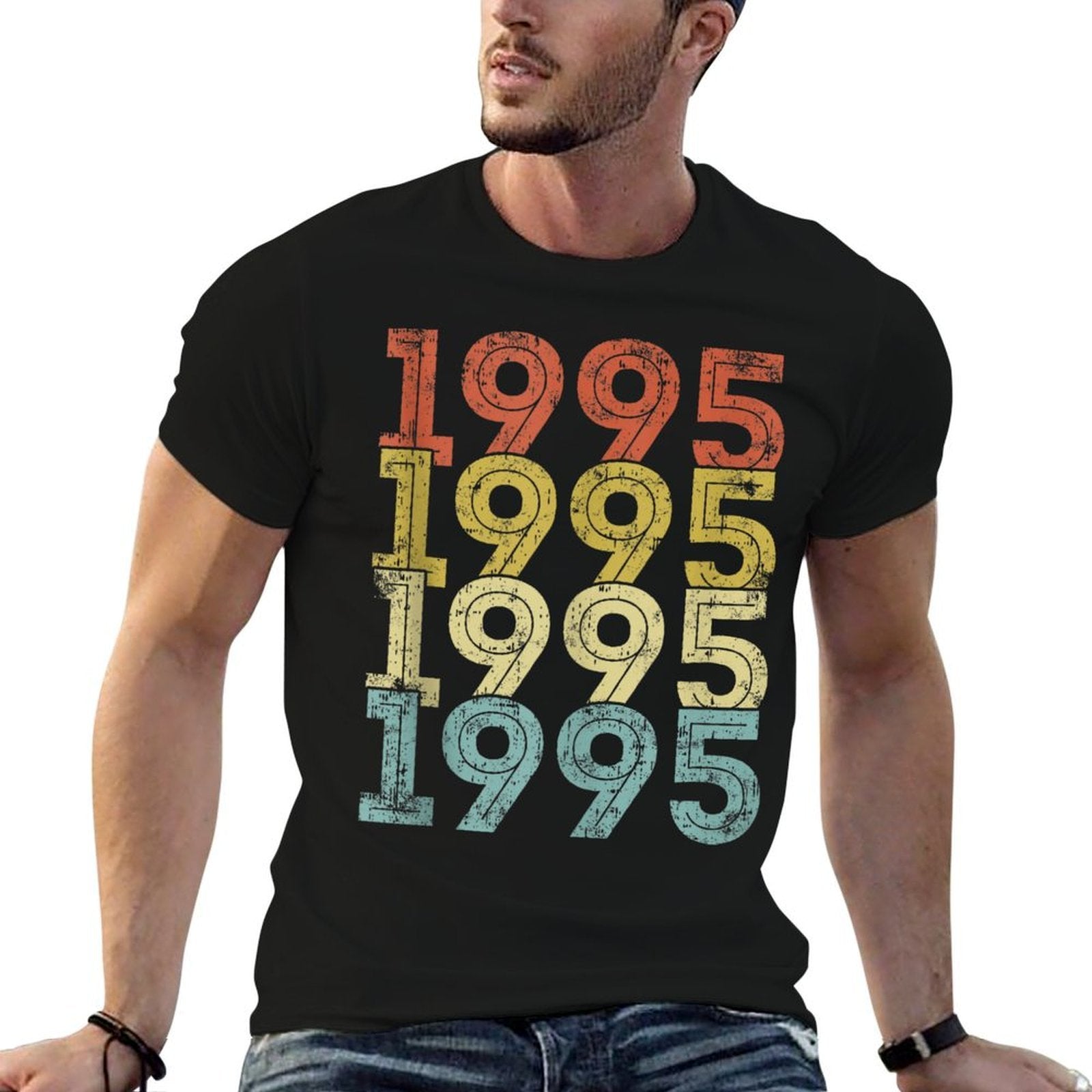 30 Year Old Birthday Vintage 1995 30th Birthday  Trendy Pattern T-Shirt
