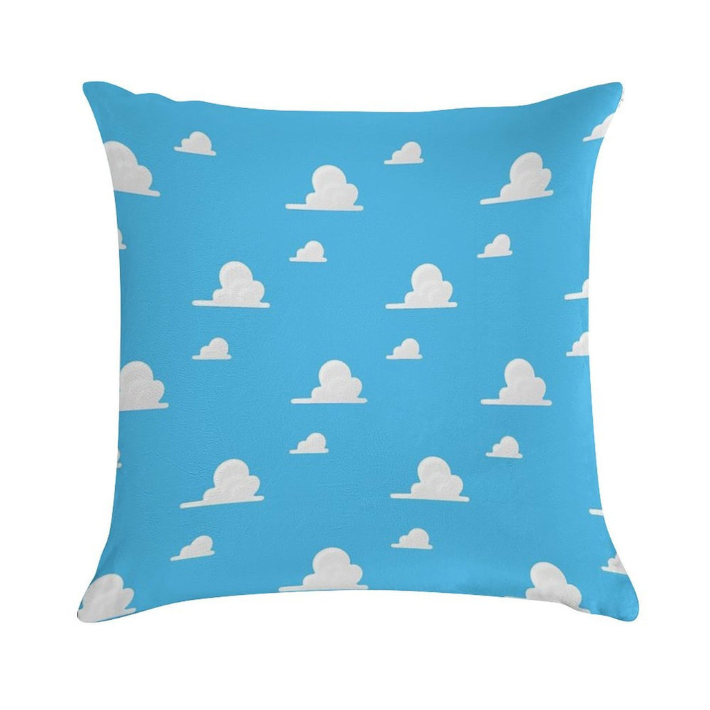 Andy's Room Wallpaper - Blue Skies for A Sheriff And A Space Ranger! Soft Luxury Feel Throw Pillow