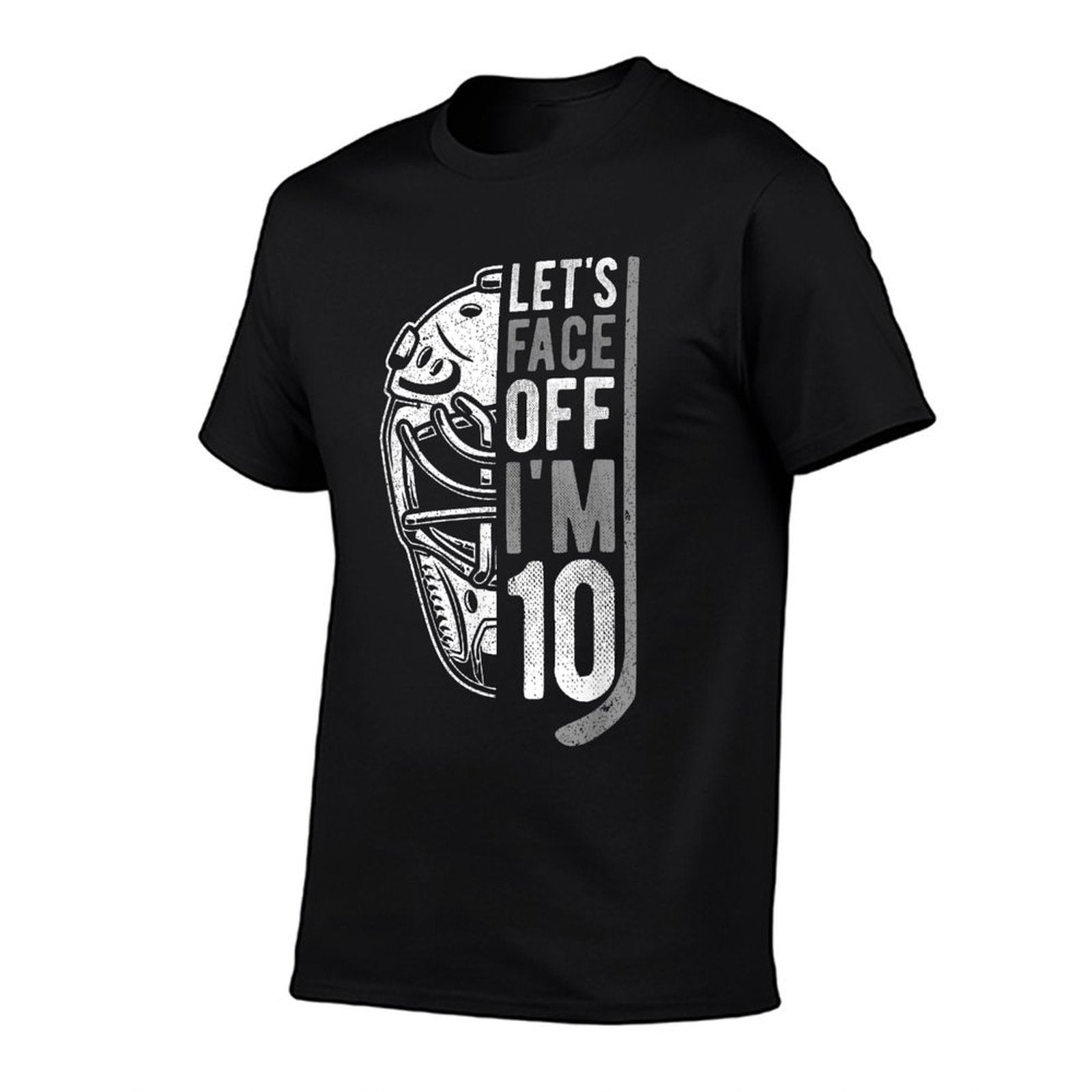 10th Birthday Ice Hockey Boy 10 Year Old Ice Hockey Player  Polyester Blend T-Shirt